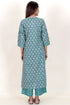 Cambric Cotton Kurta In Floral Block Print
