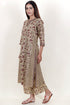 Cambric Cotton Kurta In Floral Block Print