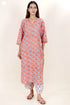 Cambric Cotton Kurta In Floral Block Print