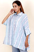 Mulmul Cotton Boxy Shirt In Block Print