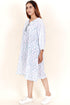 Mulmul Cotton Midi DressIn Graphic Block Print