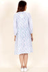 Mulmul Cotton Midi DressIn Graphic Block Print