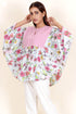 Cambric Cotton Circular PonchoIn Floral Print