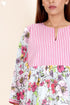 Cambric Cotton Circular PonchoIn Floral Print