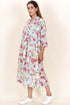 Mulmul Cotton Dress In Floral Print