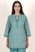 Cambric Cotton TopIn Floral Block Print
