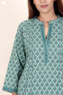 Cambric Cotton TopIn Floral Block Print