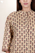 Cambric Cotton Top in Floral Block Print