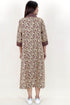 Cambric Cotton Dress In Floral Block Print