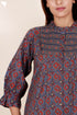 Cambric Cotton Top In Block Print