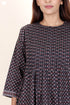 Cambric Cotton Dress In Block Print