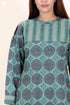 Cambric Cotton Kurta In Floral Block Print