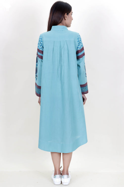 Khaadi Dress In Floral Block Print