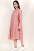 Cambric Cotton Dress In Block Print