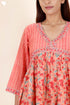 Silk Cotton Dress In Floral Block Print