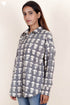 Cambric Cotton Shirt In Block Print