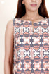 Khaadi Sleeveless Shift Dress In Block Print