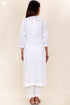 Terry Voile Kurta With Chikankari Embroidery