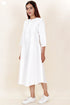 Khaadi Cotton Midi Dress in White