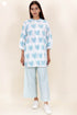 60s Cotton Co-Ord Set In Block Print