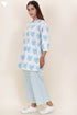 60s Cotton Co-Ord Set In Block Print