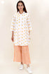 60s Cotton Co-Ord Set In Block Print