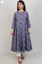 100% Khaadi Cotton Button Down Dress With Floral Block Print
