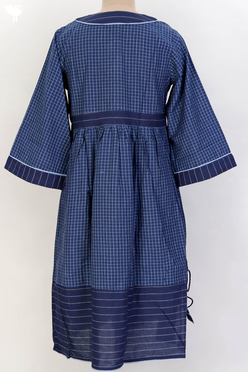 Khaadi Cotton Checkered Peasant Dress