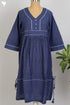 Khaadi Cotton Checkered Peasant Dress