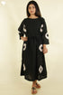 Cotton Tie Dye Voluminous Dress with Waist Tie