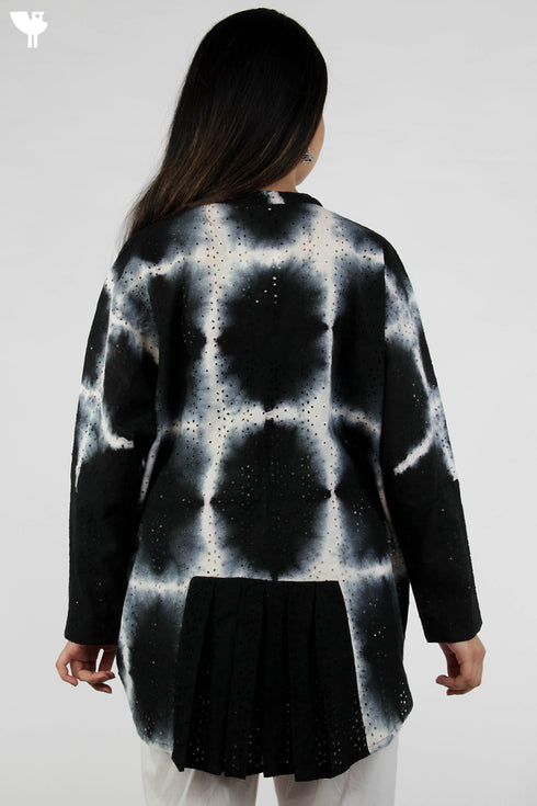 Cotton Tie Dye Voluminous Button Down Top