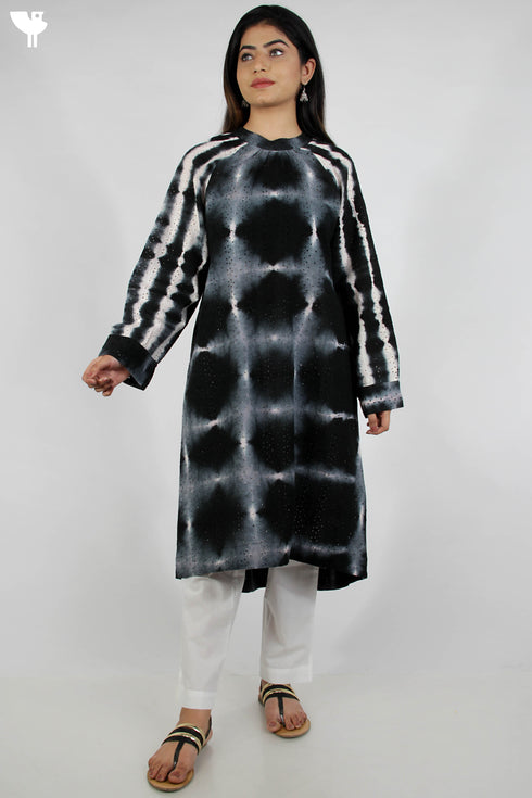 Cotton Tie Dye Voluminous Dress