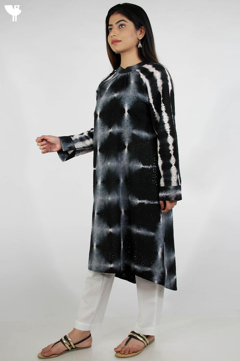 Cotton Tie Dye Voluminous Dress