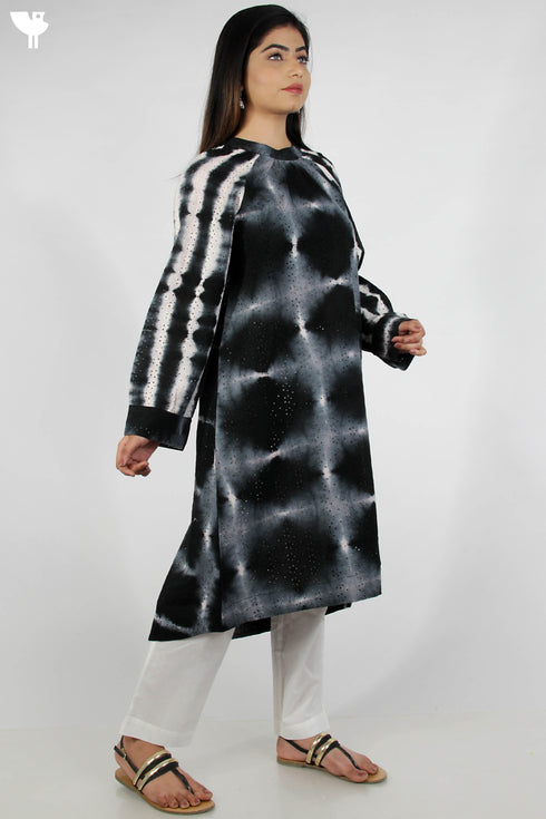 Cotton Tie Dye Voluminous Dress