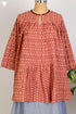 Khaadi Slub Cotton Top With Graphic Block Print