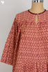 Khaadi Slub Cotton Top With Graphic Block Print