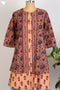 Khaadi Slub Cotton Layered Dress With Floral Block Print