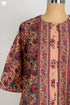 Khaadi Slub Cotton Layered Dress With Floral Block Print