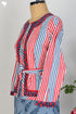 Cambric Cotton Jacket with Graphic Block Print