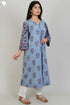 100% Khaadi Cotton Dress With Floral Block Print