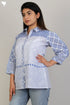 Cambric Cotton Button Down Shirt With Graphic Print