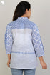 Cambric Cotton Button Down Shirt With Graphic Print