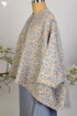 Cotton Cambric Poncho Top Floral Hand Screen Print