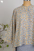 Cotton Cambric Poncho Top Floral Hand Screen Print