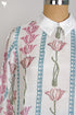 Modal Silk Peter Pan Blouse With Floral Block Print
