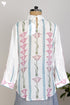 Modal Silk Peter Pan Blouse With Floral Block Print