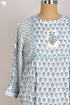 Modal Silk Peasant Dress With Floral Block Print