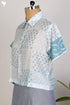Modal Silk Peasant Shirt With Bandhej Block Print