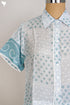 Modal Silk Peasant Shirt With Bandhej Block Print