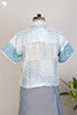 Modal Silk Peasant Shirt With Bandhej Block Print